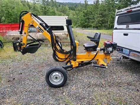 mini excavator towing trailer|dr towable backhoe used pricing.